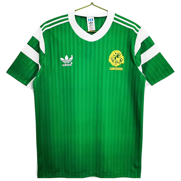 Cameroon maglia retrò casalinga prima divisa da calcio maglia da calcio da uomo del 1990